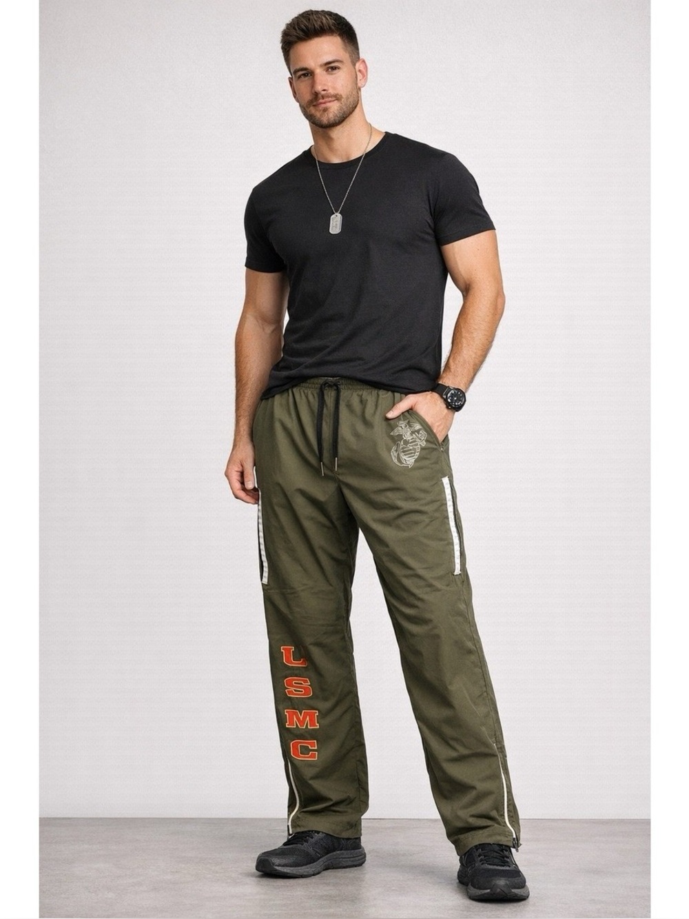 NEW BALANCE USMC Marine Corps Athletic Running Suit PT Pants Size XLARGE XLONG